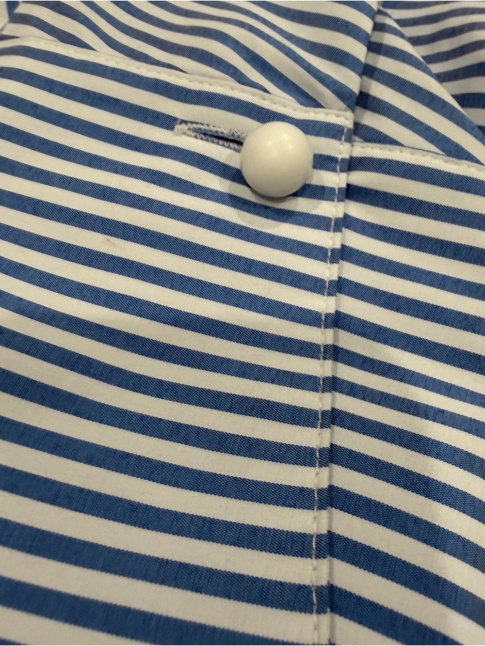 Tuckernuck Blue and White Striped Popover Blouse - Picture 2 of 11